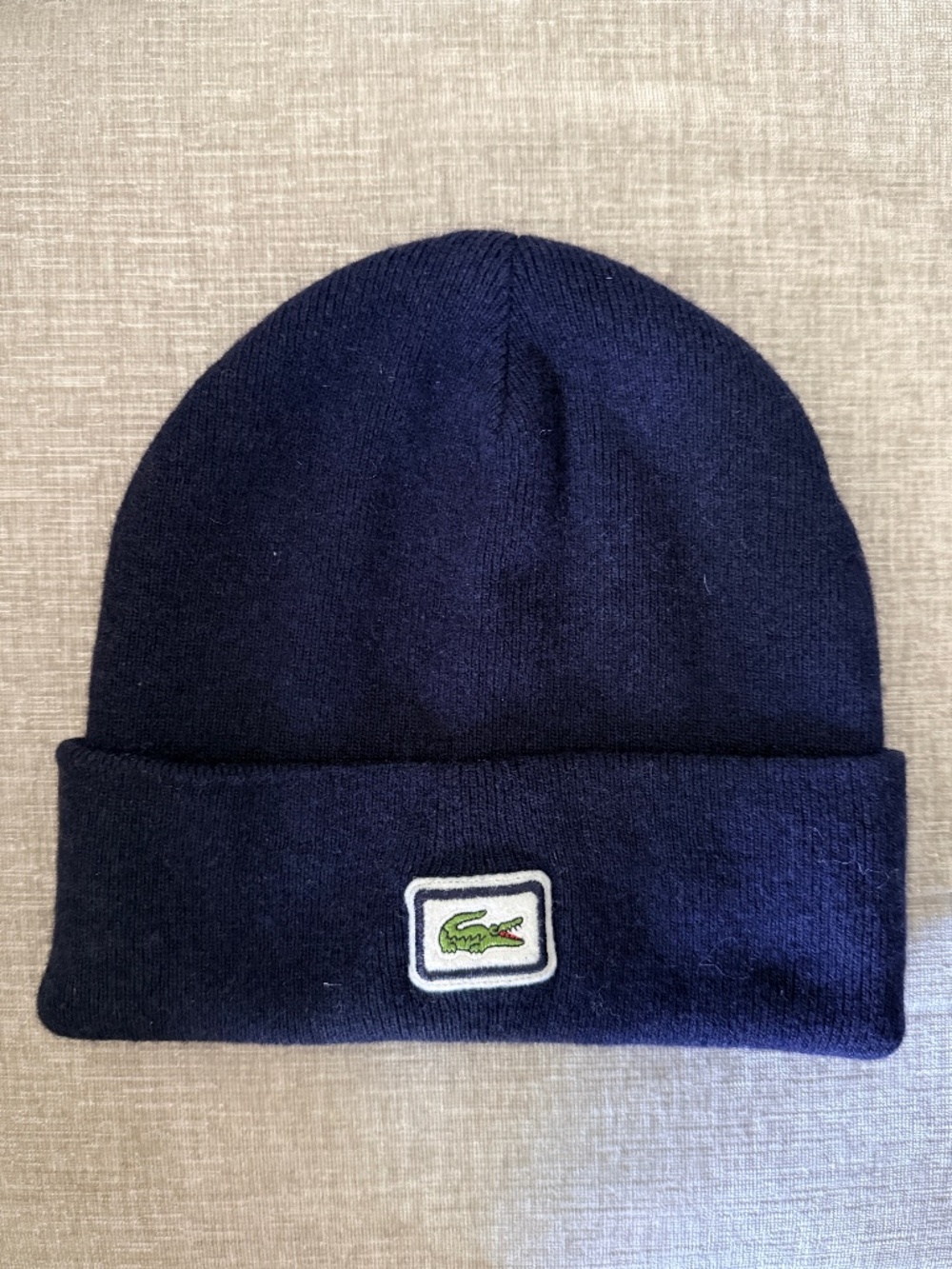 Lacoste wool blend beanie